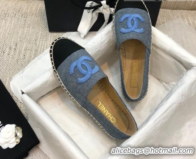 Most Popular Chanel Denim Espadrilles G29762 Grey 2021