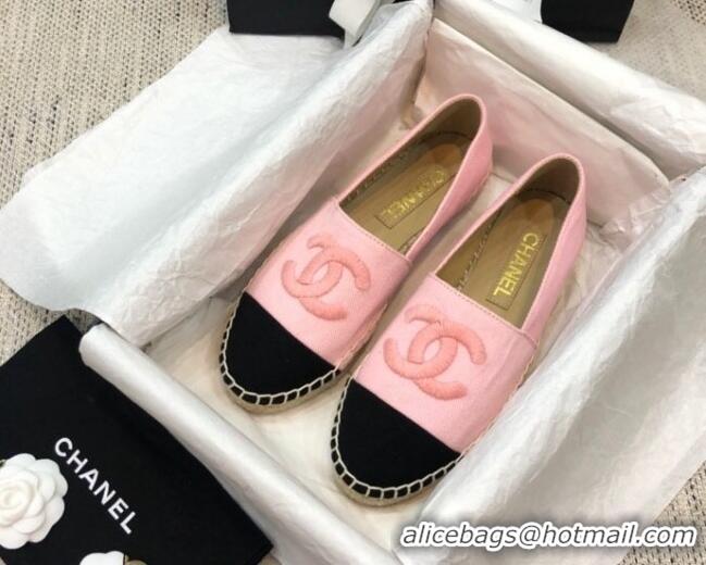 Sumptuous Chanel Denim Espadrilles G29762 Pink 2021