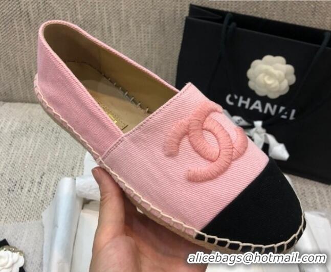 Sumptuous Chanel Denim Espadrilles G29762 Pink 2021