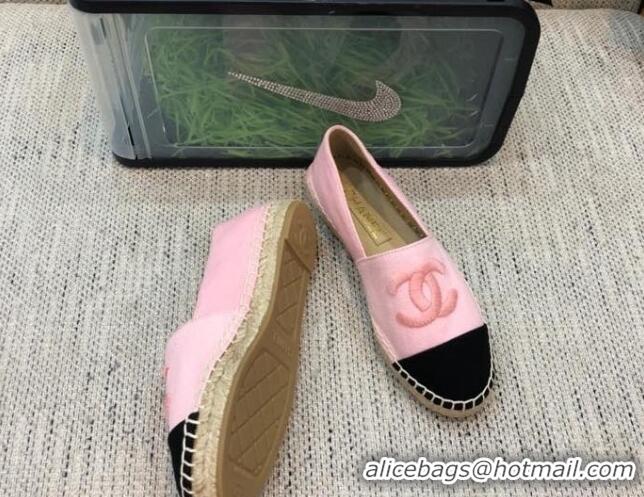 Sumptuous Chanel Denim Espadrilles G29762 Pink 2021