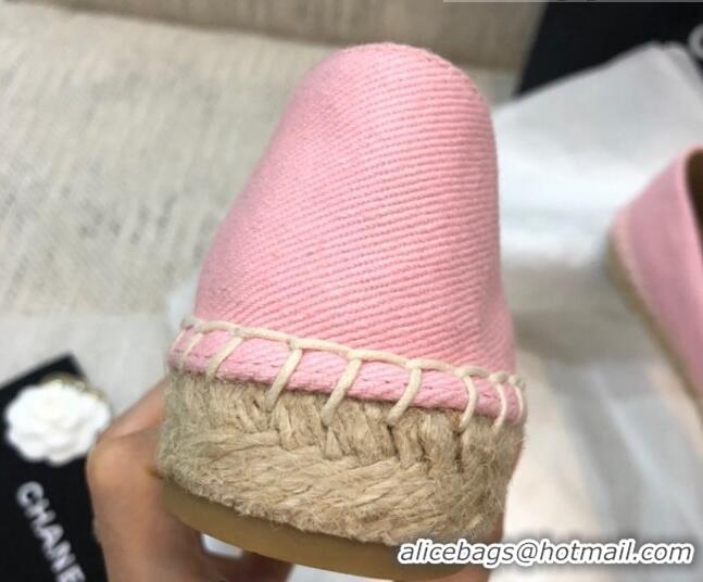 Sumptuous Chanel Denim Espadrilles G29762 Pink 2021