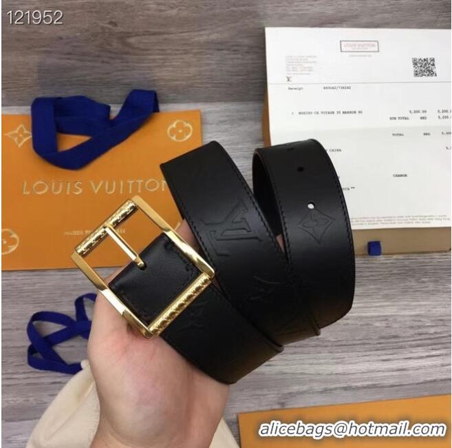 Unique Style Louis Vuitton REVERSO 40MM REVERSIBLE BELT MP311V gold-color hardware