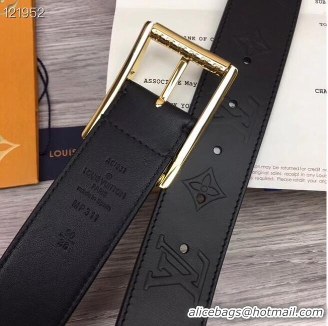 Unique Style Louis Vuitton REVERSO 40MM REVERSIBLE BELT MP311V gold-color hardware