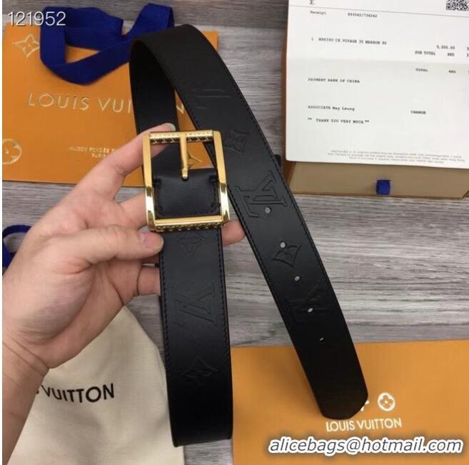 Unique Style Louis Vuitton REVERSO 40MM REVERSIBLE BELT MP311V gold-color hardware