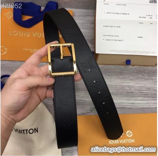 Unique Style Louis Vuitton REVERSO 40MM REVERSIBLE BELT MP311V gold-color hardware