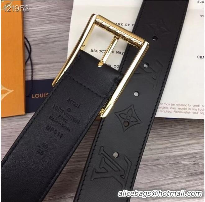 Unique Style Louis Vuitton REVERSO 40MM REVERSIBLE BELT MP311V gold-color hardware