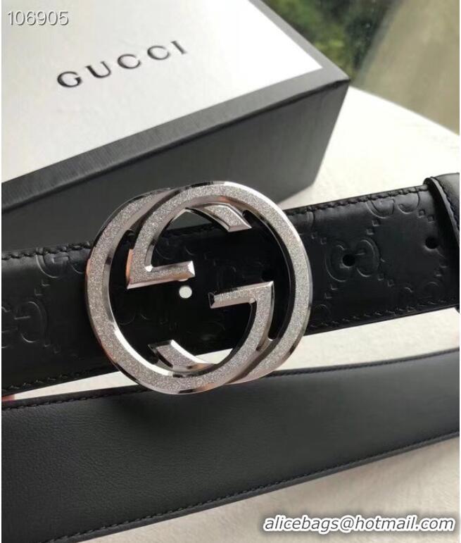 Famous Brand Gucci Reversible Signature leather belt 473030 