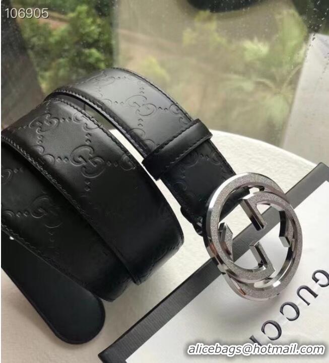 Famous Brand Gucci Reversible Signature leather belt 473030 