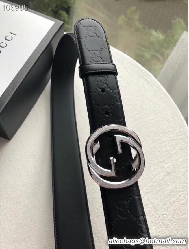 Famous Brand Gucci Reversible Signature leather belt 473030 