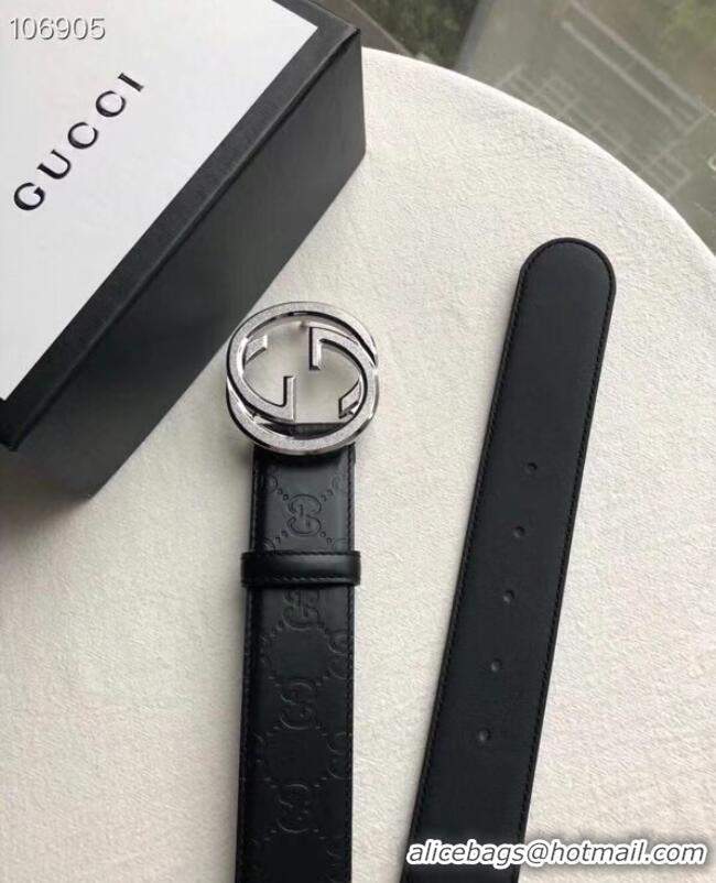 Famous Brand Gucci Reversible Signature leather belt 473030 