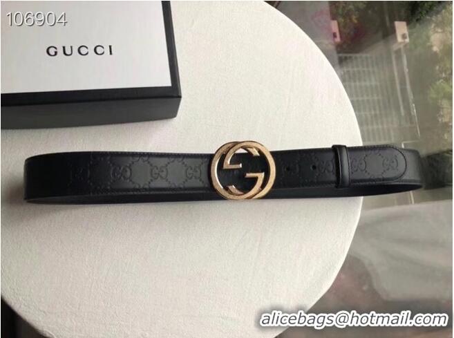 Most Popular Gucci Reversible Signature leather belt 473031