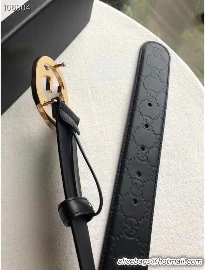 Most Popular Gucci Reversible Signature leather belt 473031