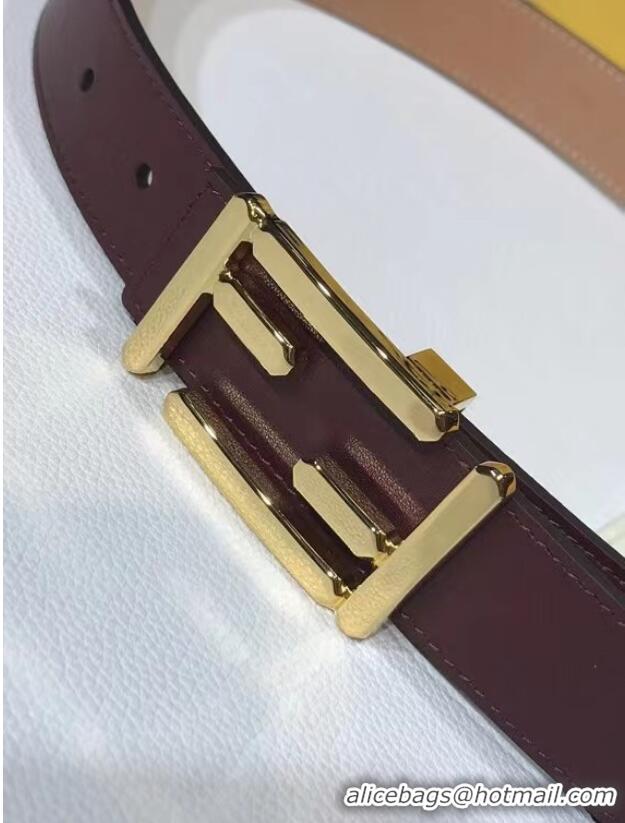 Big Discount Fendi Leather Belt Width 30mm F2374