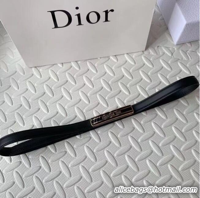 Super Quality DIOR-ID BELT Raspberry Smooth Calfskin 15 MM B0109UM blacck