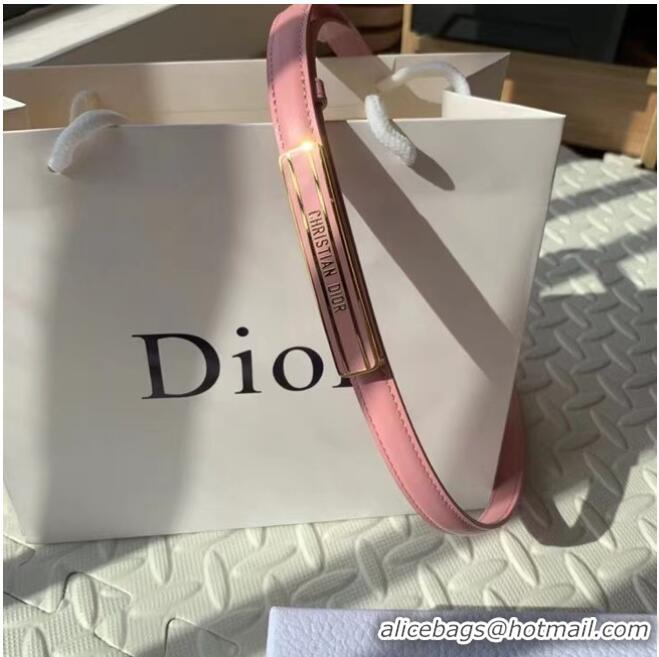 Promotional DIOR-ID BELT Raspberry Smooth Calfskin 15 MM B0109UM pink