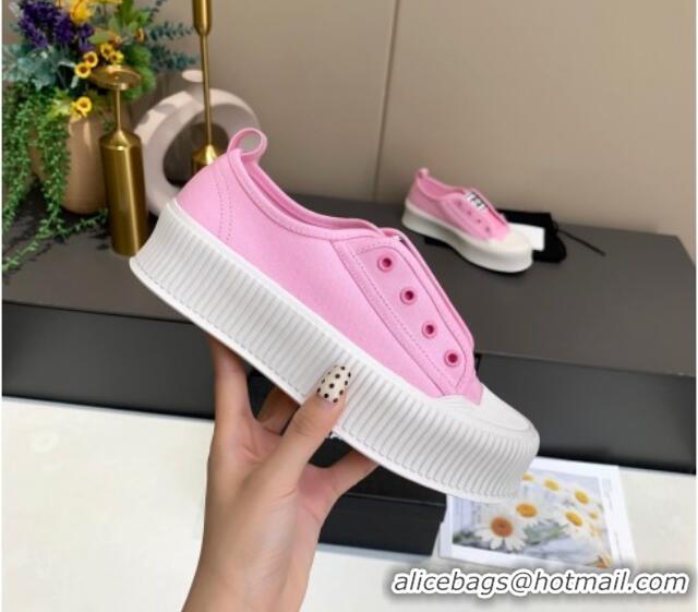 Trendy Design Chanel Canvas Platform Open Sneakers 060977 Pink 2021