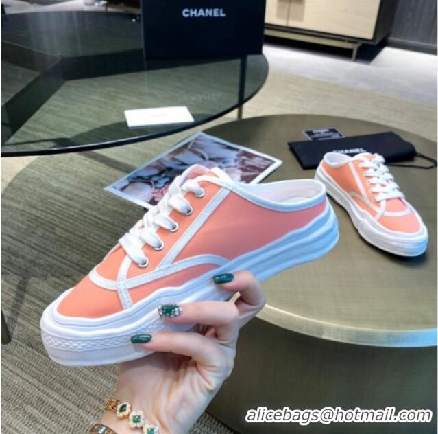 Best Price Chanel Striped Canvas Sneakers 061001 Pink 2021