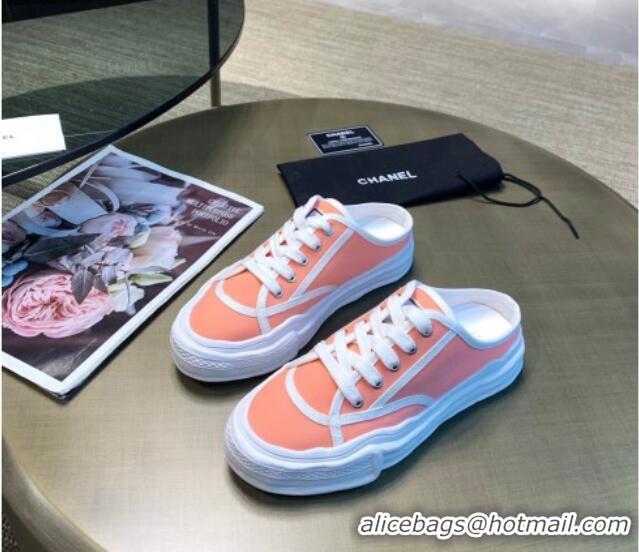 Best Price Chanel Striped Canvas Sneakers 061001 Pink 2021