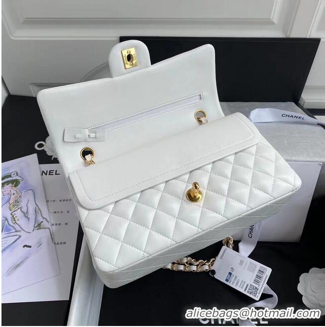 Discount Chanel 2.55 Series Flap Bag Original Sheepskin Leather A1112 White