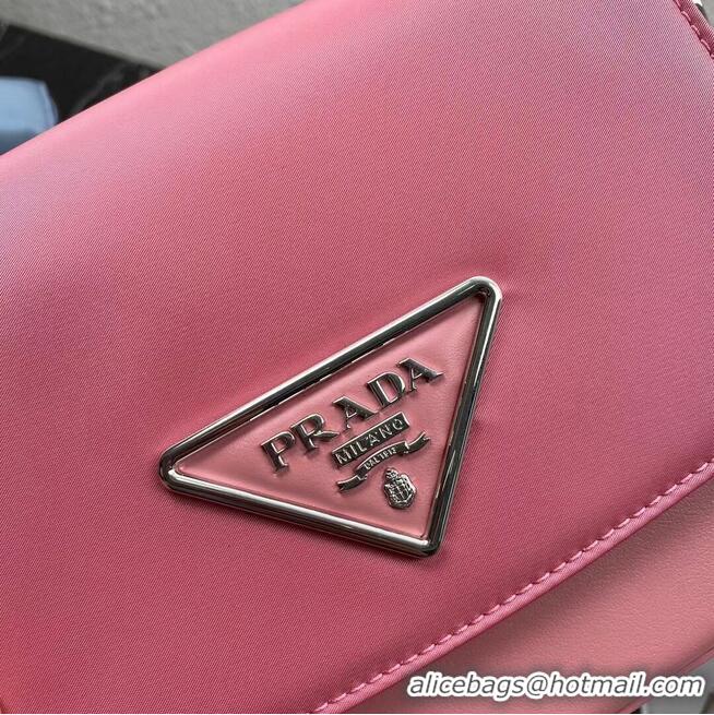 Buy Classic Prada Small brushed leather shoulder bag 1BA263 pink