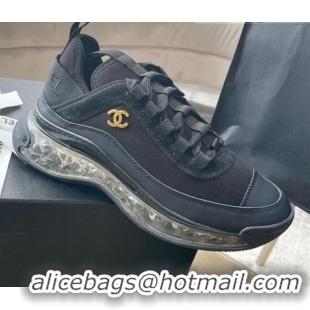 Super Quality Chanel Suede Sneakers 61005 Black 2021