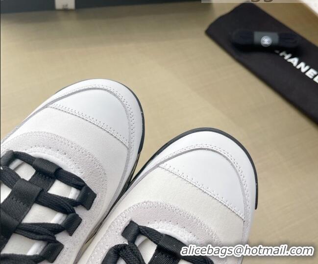 Good Quality Chanel Suede Sneakers 061007 White 2021