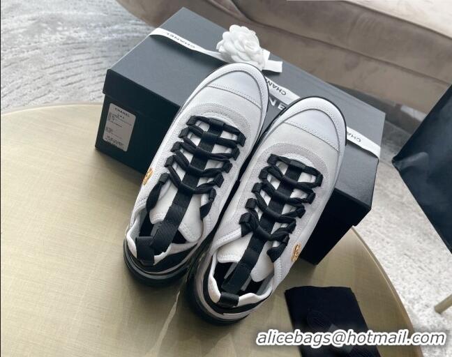 Good Quality Chanel Suede Sneakers 061007 White 2021