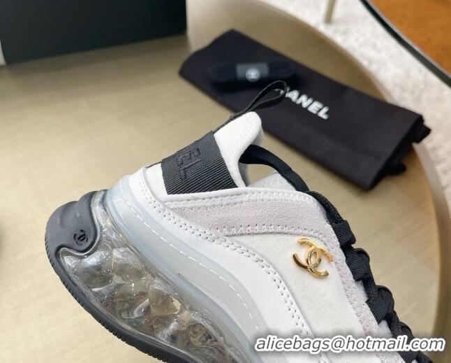 Good Quality Chanel Suede Sneakers 061007 White 2021