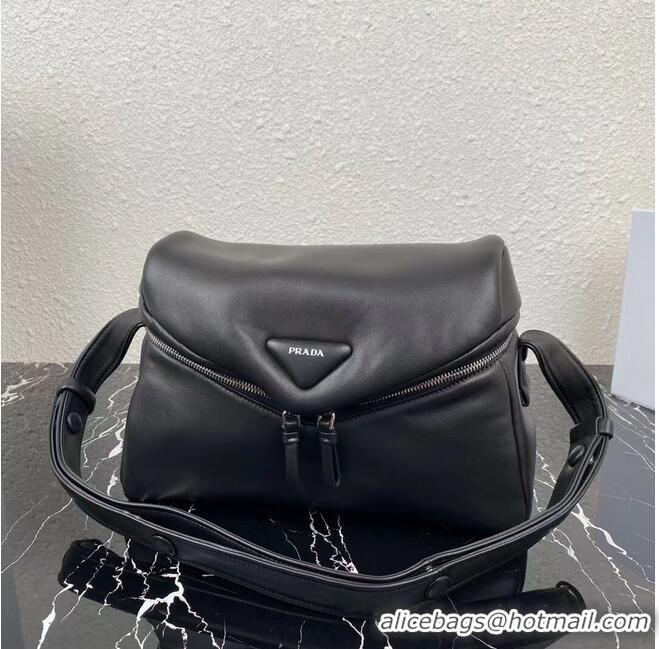 Top Quality Padded nappa leather Prada Signaux bag 1BC165 black