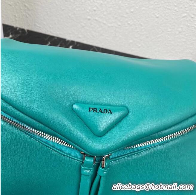 Top Quality Padded nappa leather Prada Signaux bag 1BC165 light blue