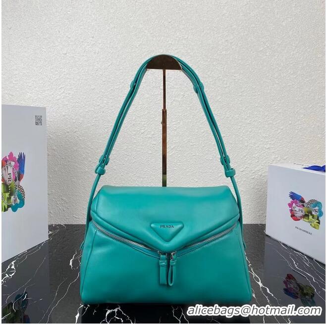 Top Quality Padded nappa leather Prada Signaux bag 1BC165 light blue