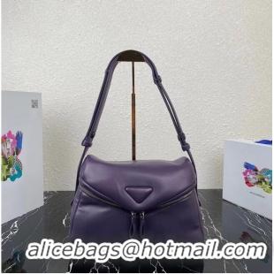 Buy Discount Padded nappa leather Prada Signaux bag 1BC165 violet