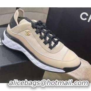 Good Product Chanel Suede Sneakers 061007 Beige 2021