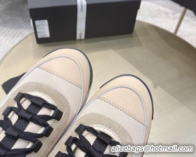 Good Product Chanel Suede Sneakers 061007 Beige 2021