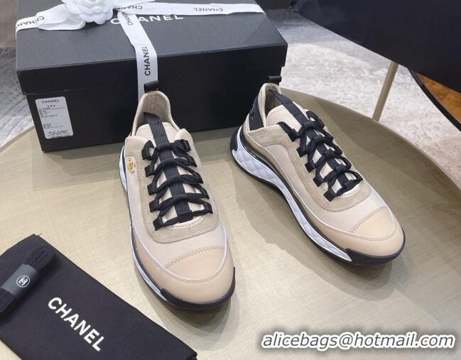 Good Product Chanel Suede Sneakers 061007 Beige 2021