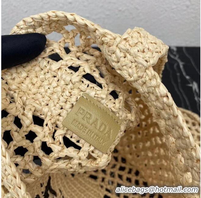 Latest Styles Prada Raffia tote bag 1CH393 Biscuits