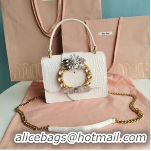 Fashion miu miu Matelasse Nappa Leather mini tote Bag 5EA196 pink