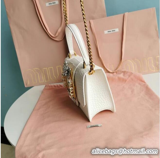 Fashion miu miu Matelasse Nappa Leather mini tote Bag 5EA196 pink