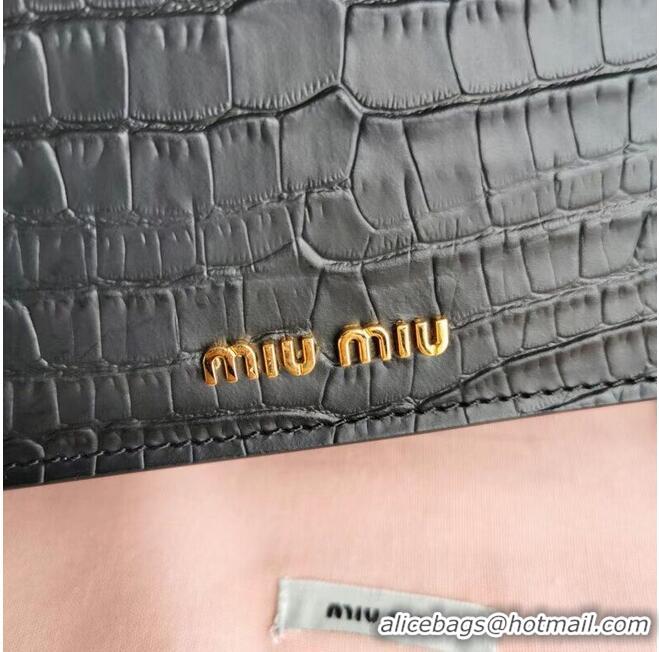 Famous Brand miu miu Matelasse Nappa Leather mini tote Bag 5EA196 black