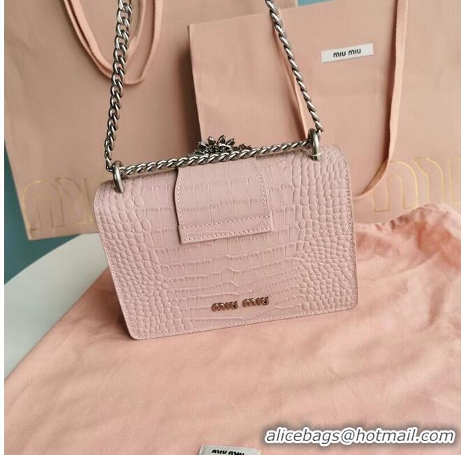 New Product miu miu Matelasse Nappa Leather mini Shoulder Bag 5ED084 pink