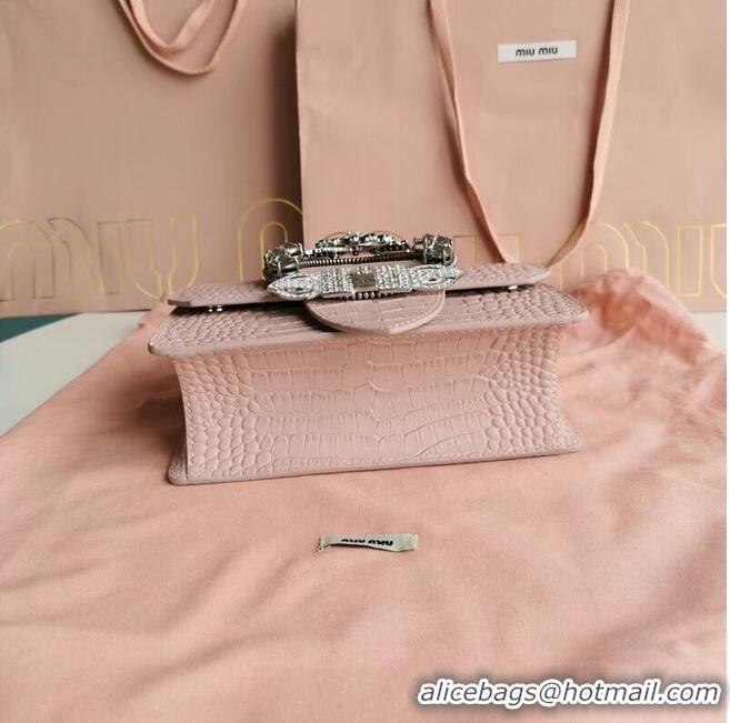 New Product miu miu Matelasse Nappa Leather mini Shoulder Bag 5ED084 pink