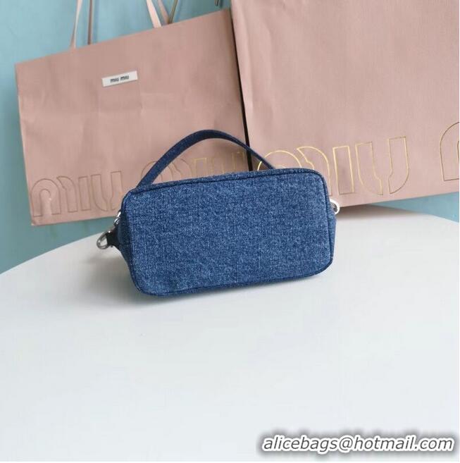 Hot Style miu miu Denim Shoulder Bag 5NB841-1 blue