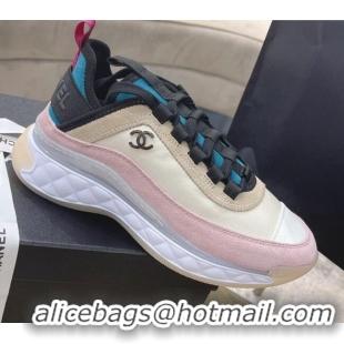 Low Price Chanel Suede Sneakers 061012 Beige 2021