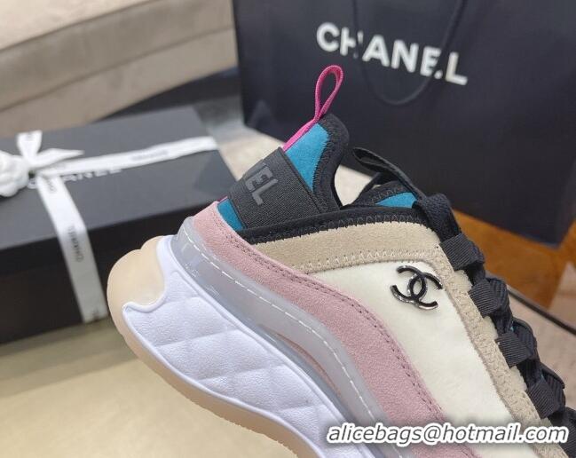 Low Price Chanel Suede Sneakers 061012 Beige 2021