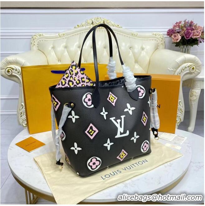 Buy Discount Louis Vuitton Monogram Canvas Neverfull MM M45818 Black