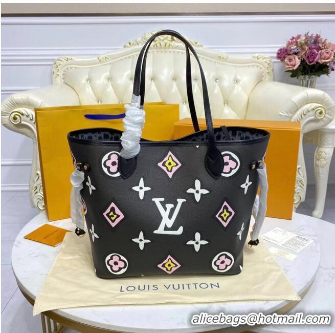 Buy Discount Louis Vuitton Monogram Canvas Neverfull MM M45818 Black