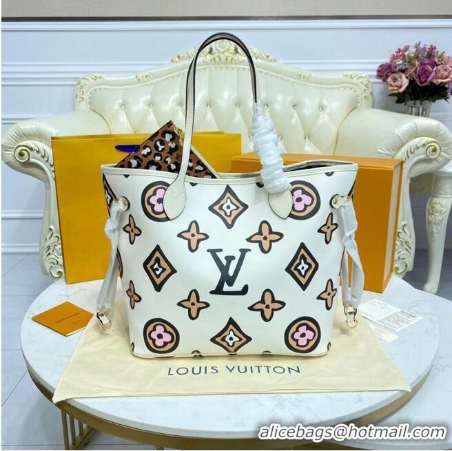 Promotional Louis Vuitton Monogram Canvas Neverfull MM M45818 White