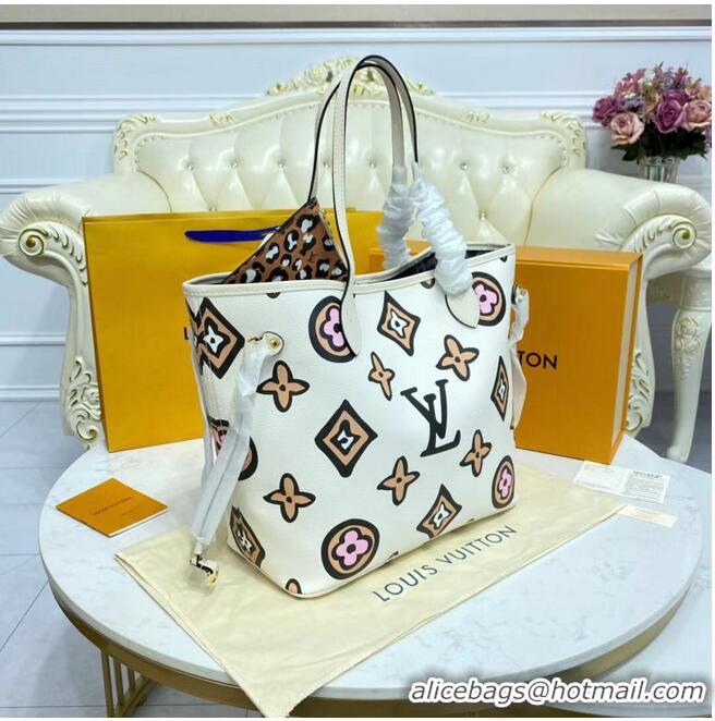 Promotional Louis Vuitton Monogram Canvas Neverfull MM M45818 White