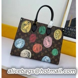 Elegant Louis Vuitton ONTHEGO Monogram Cameo printed canvas MM M59245