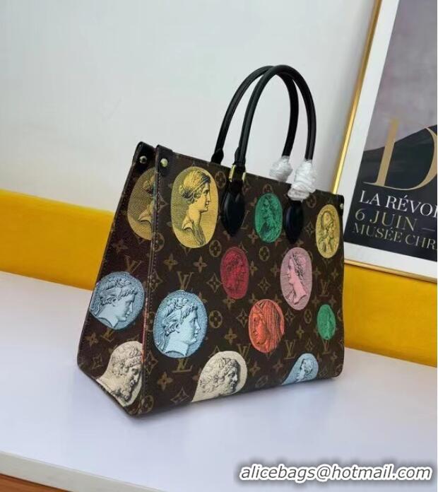 Elegant Louis Vuitton ONTHEGO Monogram Cameo printed canvas MM M59245